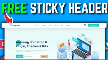 How to make sticky header in elementor FREE | Wordpress sticky header tutorials