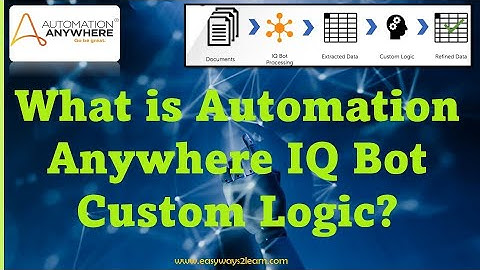 Automation Anywhere IQ Bot Custom Logic | IQ Bot Automation Anywhere Tutorial | IQ BOT Custom Logic