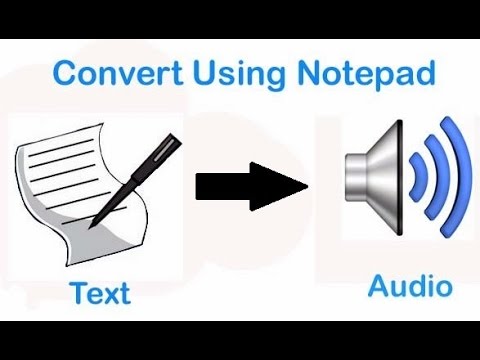 convert text to audio