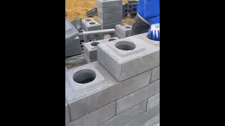 Wall hollow brick block- Good tools and machinery make work easy