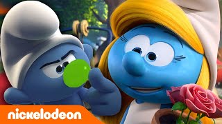 Los Pitufos | ¡Fortachón está enamorado!  | Nickelodeon en Español