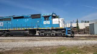 W&LE #6348 switches Plastipak in the Medina Industries. 5-14-23