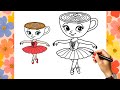 Comment DESSINER une ballerine cappuccina | Dessin drôle "Italian Brainrot" tendance