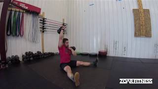 Alternating Kettlebell Z-Press