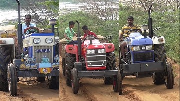 Swaraj 735 XT vs Mahindra Yuvo 415 DI vs Eicher 380 | Tractor Videos | Mighty Automotives