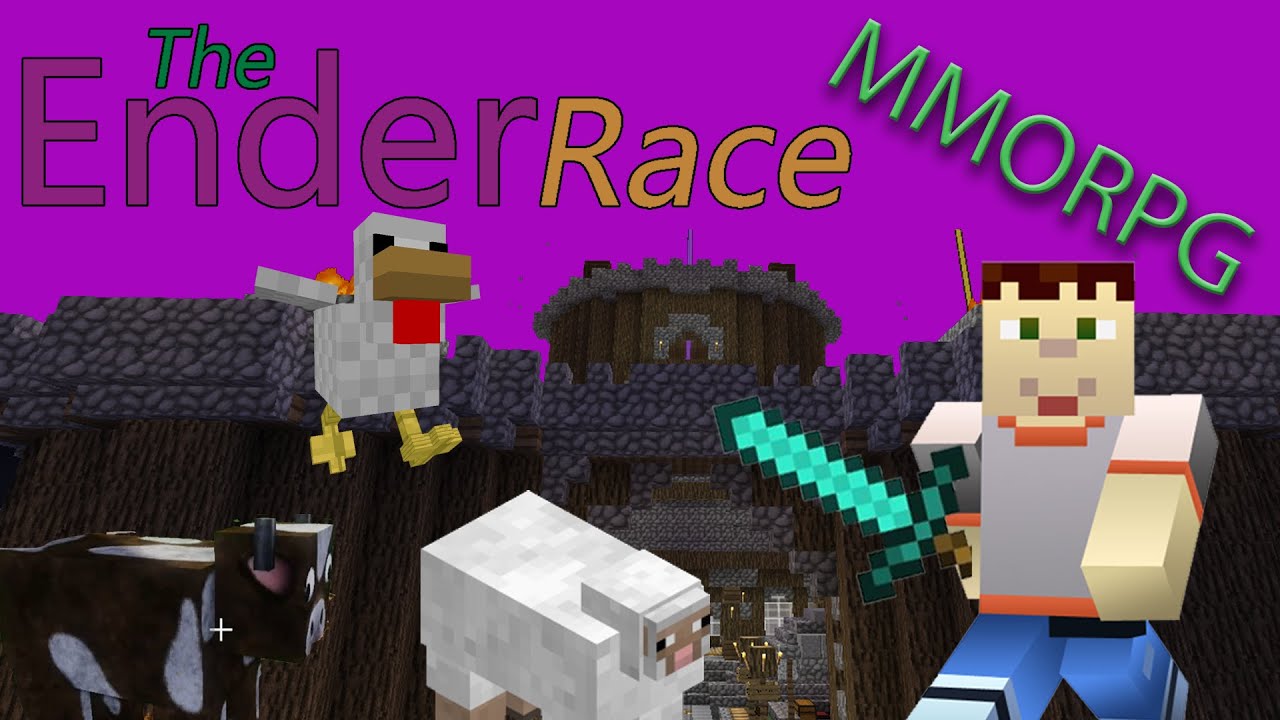 Minecraft RPG Server - Grinding to Level 2 [The Ender Race MMO] - YouTube