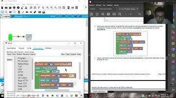 2 1 2 3 Packet Tracer   Blinking an LED Using Blockly