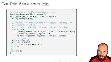 Grundlagen der C++ Programmierung - 11 Templates 2 - Teil  2 Type Traits und Concepts