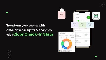 Transform your events with data-driven insights and analytics with Clubr Check-In Stats.
