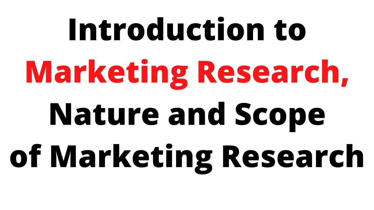 marketing information system  Update  Lecture-1 Introduction to Marketing Research , Nature and Scope of Marketing Research