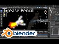 I Fly into Space with Blender Grease Pencil