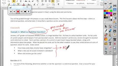 Mod 6 L1 Statistical and Categorical Questions