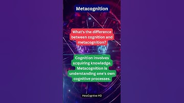 Cognition vs. Metacognition: Unravelling the Brain
