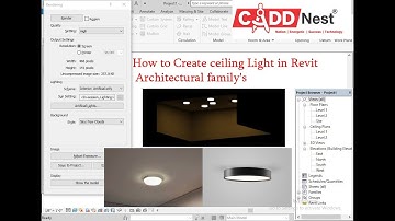 How to Create ceiling Light in Revit Architectural family