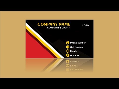 Corel draw Professional visiting card design Corel draw Professional visiting card design