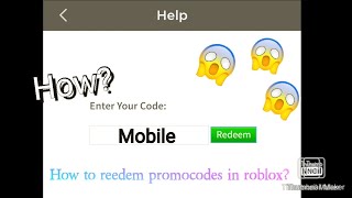 How To Redeem Promo Code In Roblox Mobile And More New Promo Codes In Roblox Youtube - how to redeem roblox codes on android