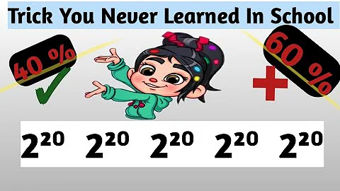 99 % Of People don't know this secret math trick 