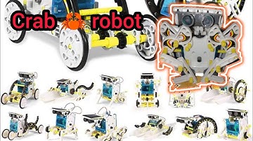 crab Robot assembly//13in 1 solar Robot kit for crab 🦀🦀 Robot