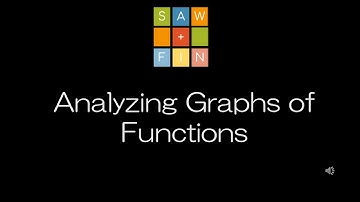 Precalculus 1.5 Analyzing Graphs of Functions