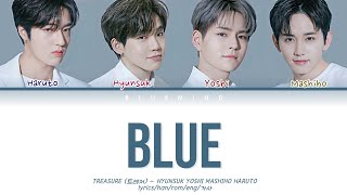 TREASURE Hyunsuk, Yoshi, Mashiho, Haruto – ‘BLUE’ (color-coded lyrics | han-rom-eng | cover)