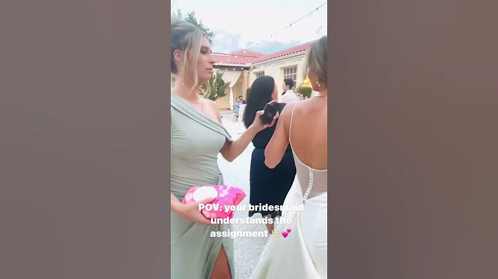 A Bridesmaid Who Understands the Assignment. via: @memoryhotline IG #bridesmaids #bride #viralreels