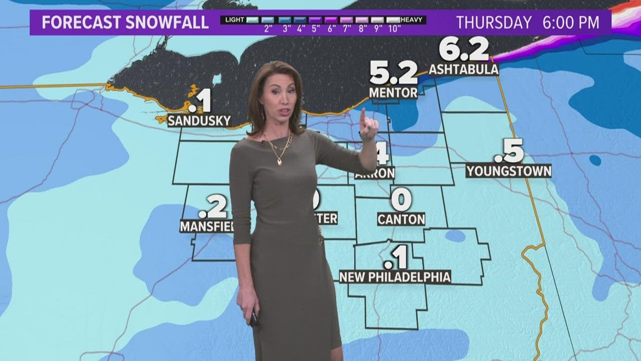 Northeast Ohio weather forecast: More snow on the way - YouTube