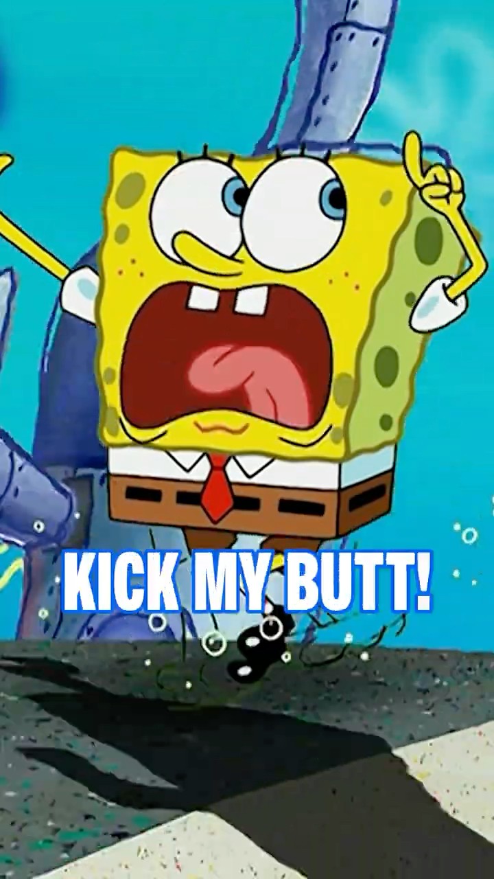 CAN'T YOU SEE HE'S GOING TO KICK MY BUTT!!! ? | SpongeBob #shorts