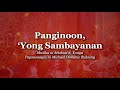 PANGINOON, 'YONG SAMBAYANAN (Lyrics Video)