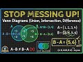 Master Venn Diagrams, Union &amp; Intersection | Class 11 Maths Chapter 1 (Sets)
