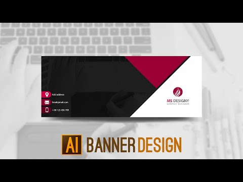 Create Banner Design (10) | Illustrator | Tutorial