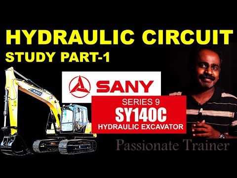 HYDRAULIC CIRCUIT STUDY | SANY140 HYD EXCAVATOR - PART01 | PASSIONATE TRAINER