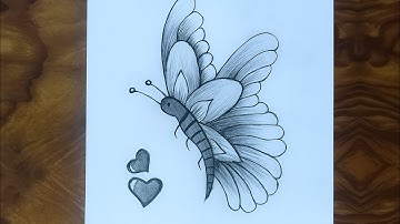 How to Draw Butterfly Easy || Butterfly Drawing || Art Tutorial