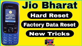 Jio Bharat Hard Reset || Factory Reset || Format Phone || Easy Tricks #JiophoneReset