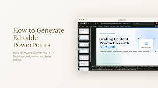 How to Generate Editable PowerPoint Slides with AI Agents | AI PPT Workflow Demo