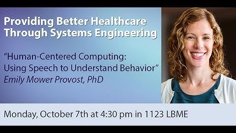 Fall 2019 Seminar Series: Emily Mower Provost