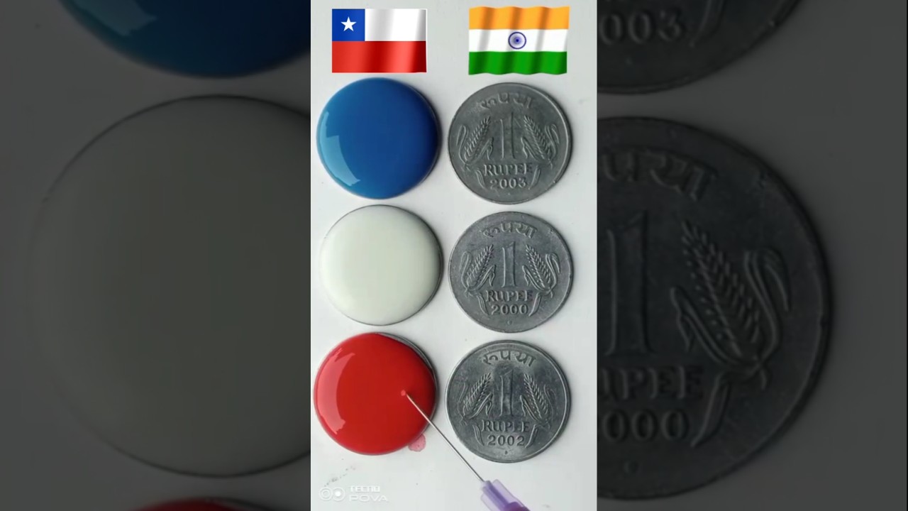 water drop 💧flag art | Flag painting on coin |Republic Day|