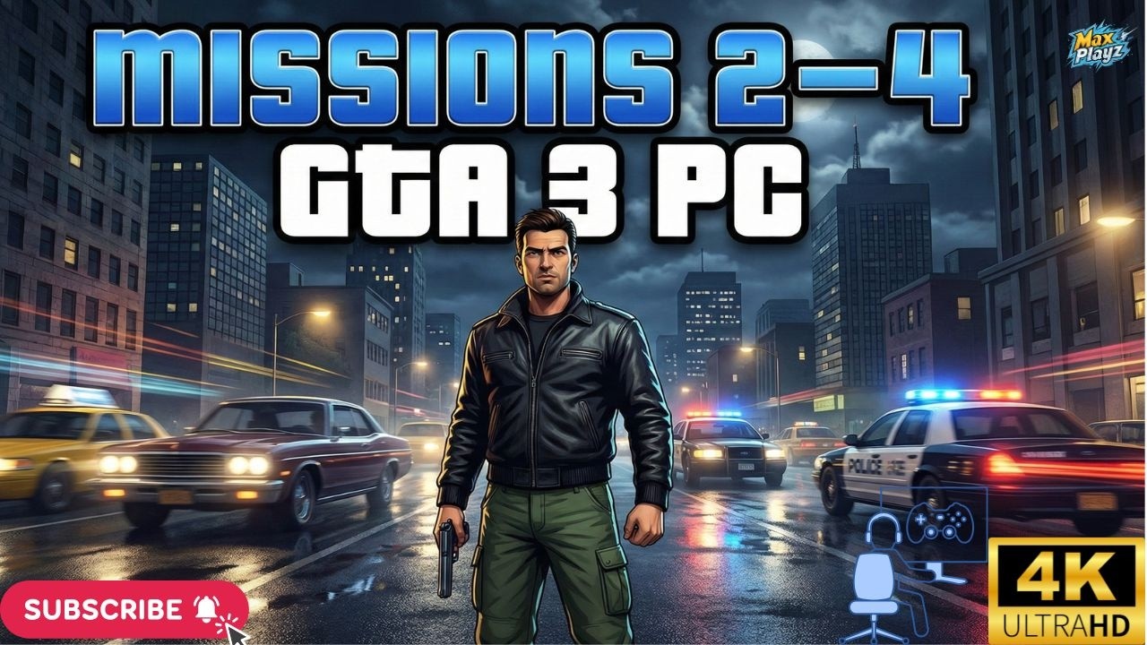 GTA 3 Missions 2–4 PC Gameplay | Full Walkthrough | Classic GTA on High-End PC #games #gta #rockstar