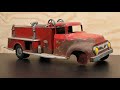 Vintage 1956 Tonka Fire Truck Restoration, It's Amazing!