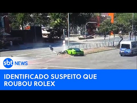 Identificado motociclista que roubou Rolex de motorista de Lamborghini | #SBTNewsnaTV (20/05/24)