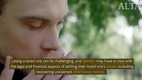 MFT Video, Recovering Unclaimed Inheritance Money