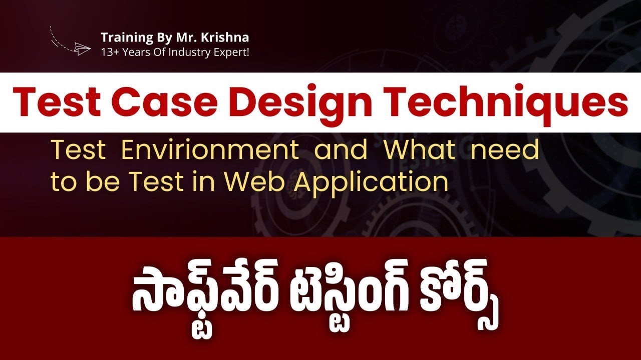 Test Case Design Techniques -2 || Software Testing Telugu Tutorials ...