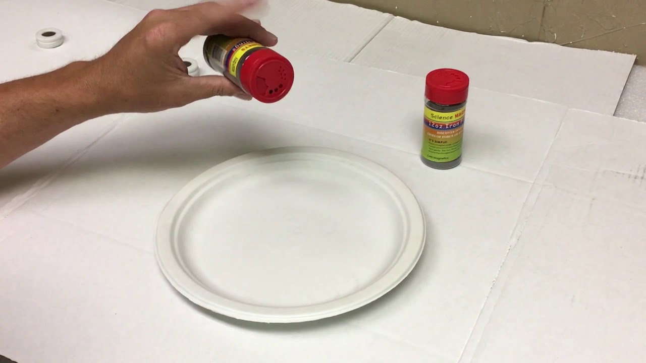 Iron Filing & Neodymium Disc Experiment w/ one piece of Dia 1.26