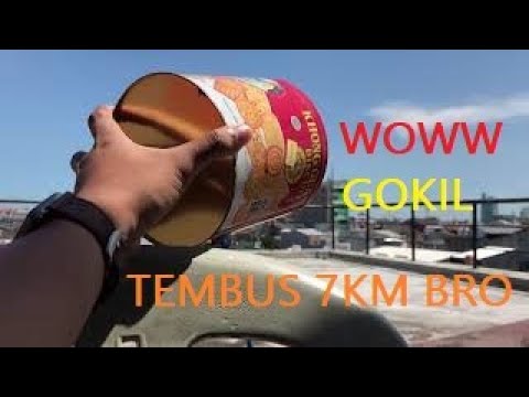 percobaan ke 2 wowww, nembak wifi modal kaleng makanan