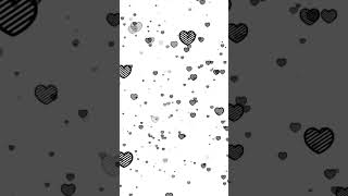 Black Heart Romantic Love Background Animated Video Loop | Copyright-Free | Full HD
