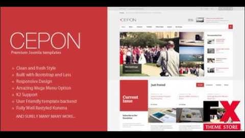 Preview Cepon - News and Magazine Joomla Templates TFx