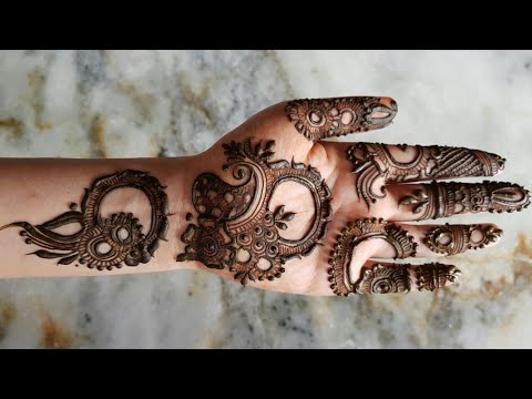Quick And Simple Front Side Henna Design For Eid 2017 Youtube