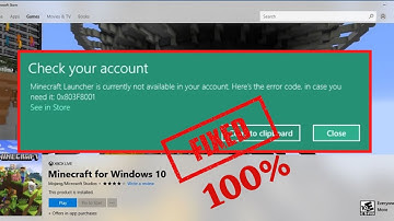 Minecraft launcher is currently not available in your account error code 0X803F8001