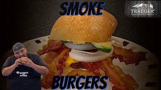 How to Grill burgers - Traeger grill - frozen burgers on pellet grill