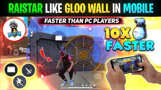 HANDCAM - Fast Gloo Wall Trick on Mobile 3 Finger 😱 || Fastest Gloo Wall Trick With Handcam #4 screenshot 3