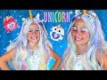 Unicorn Makeup and Costume Tutorial With Rainbocorns!